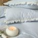 Vintage Original Cotton Gauze Four-Piece Three-Dimensional Double Layer Ruffled Edge Bedding Washable Set_maomaolike.com