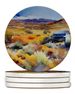 Nevada Sagebrush In Watercolor Large Sandstone Coasters Pack Of 4 Absorbent Round Coasters Decor Gifts For Men Or Women, 4 In, Multicolor_maomaolike.com