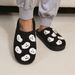 Men's Classy New Halloween Skull Cartoon Warm Winter And Women Couples Home Indoor Cotton Slippers For Men_maomaolike.com