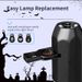 Halloween USB Projector Light Skull NightLight Ghost LED Lamp 360Degree Rotating Switchable Pattern Design Dark & Night_maomaolike.com
