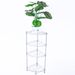 4-Tier Corner Storage Shelves, Wire Shelving Unit, Metal Shelf, Steel Storage Rack For Laundry Bathroom Kitchen Silver_maomaolike.com