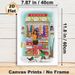 Sari-Sari Store Themed Painting Poster, Colorful Whimsical Local Grocery Scene Poster, Warm Nostalgic Daily Store Life Depiction, Ideal For Home_maomaolike.com