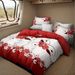 9 Piece Soft All-Season Washed Microfiber Cover Set , Queen/King Bedding Set With Zipper Closure, Sheet, Pillowcases,Shams & Curtains, Print, Moisture-Wicking, Soft ,Cooling, Breathable, Easy Care_maomaolike.com