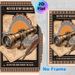 Vintage Nautical Adventure Painting Poster, Warm-toned Retro Illustrated Poster, Inspirational Motivational Design With Telescope & Old Maps, Ideal_maomaolike.com