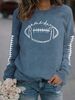 Women's Clothing new autumn game day print fashion sweater spot trend long sleeve_maomaolike.com