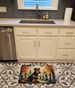 Airedale Terrier Spooky Halloween Memory Foam Kitchen Mat Machine Washable Anti-Fatigue Mat Cushion Comfort Bath Mat Or Kitchen Rug_maomaolike.com