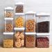 Stackable Transparent Vacuum Sealed Container, Extra Airtight Plastic Dry Food Storage Box For Kitchen Pantry_maomaolike.com