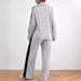 Women's Clothing street casual suit high end design sweatshirt, wide leg pants two piece set_maomaolike.com