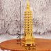 Brass Nine-Layer Thirteen-Layer Wenchang Pagoda Home Office Decoration Gift Copperware Desktop Ornament Crafts Wholesale_maomaolike.com