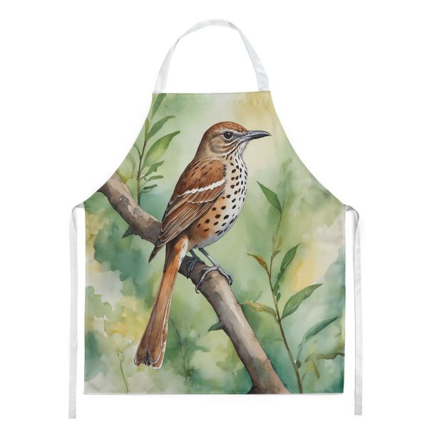 Georgia Brown Thrasher Apron Cooking Kitchen Server Baking Crafts Gardening For Adult Women Men, Unisex, Large, Multicolor_maomaolike.com