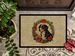 Appenzeller Sennenhund Christmas Flowers Doormat Front Door Mat Indoor Outdoor Rugs For Entryway, Non Slip Washable Low Pile, 24H X 36W_maomaolike.com