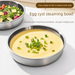 Bowl 410 Stainless Steel Egg Custard Special Plate With Lid, Household Food-Grade Steaming Bowl, Stew Pot, High_maomaolike.com