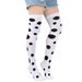 Unisex Halloween polka Dot Clown Stockings Rave Ball party performing festive polka dot over the knee socks_maomaolike.com