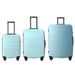 Luggage Sets ABS Hardshell 3pcs Luggage, Lightweight Durable Suitcase Sets Spinner Wheels Suitcase With TSA Lock 20''24''28'' Available(Blue)_maomaolike.com
