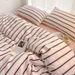 Wholesale INS Vintage Skin-Friendly Four-Piece Nordic Style Soft Striped Washed Cotton 4-Piece Bedding Set_maomaolike.com