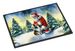 Sheltie And Santa Claus Doormat Front Door Mat Indoor Outdoor Rugs For Entryway, Non Slip Washable Low Pile, 24H X 36W_maomaolike.com