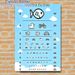 Eye Chart Painting Poster, Cute Cartoon-themed Eye Chart Poster, Practical Vision Screening Aid Suitable For Clinic, Home Environments_maomaolike.com