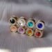 Unisex Fashion scarf buckle full of diamond stars circular creative jewelry magnetic gauze scarf buckle_maomaolike.com