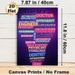 Career Aspiration Painting Poster, Vibrant Neon-style Career Word Art Poster, Inspiring Design To Foster Career Exploration, Ideal For Study Room_maomaolike.com