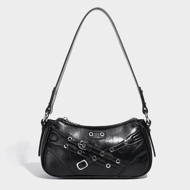 High-End Niche Rivet Design Handheld Motorcycle 2026 Autumn Winter Trendy Simple Versatile Shoulder Crossbody Bag_maomaolike.com