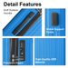 3-Piece Lightweight ABS Hardshell Luggage Set (20", 24", 26") In Deep Blue With Spinner Wheels, TSA Lock, And Adjustable Telescopic Handle - Durable Travel Suitcases_maomaolike.com