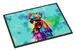 Hippie Animal Rooster Doormat Front Door Mat Indoor Outdoor Rugs For Entryway, Non Slip Washable Low Pile, 24H X 36W_maomaolike.com