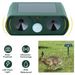 Ultrasonic Animal Repeller Solar Powered Motion Sensor Repellent IPX4 Waterproof Outdoor For Farm Garden Yard Repelling Deer Raccoon Cat Dog Rabbit Squirrel Bird_maomaolike.com
