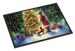 Dachshund And Santa Claus Doormat Front Door Mat Indoor Outdoor Rugs For Entryway, Non Slip Washable Low Pile, 24H X 36W_maomaolike.com