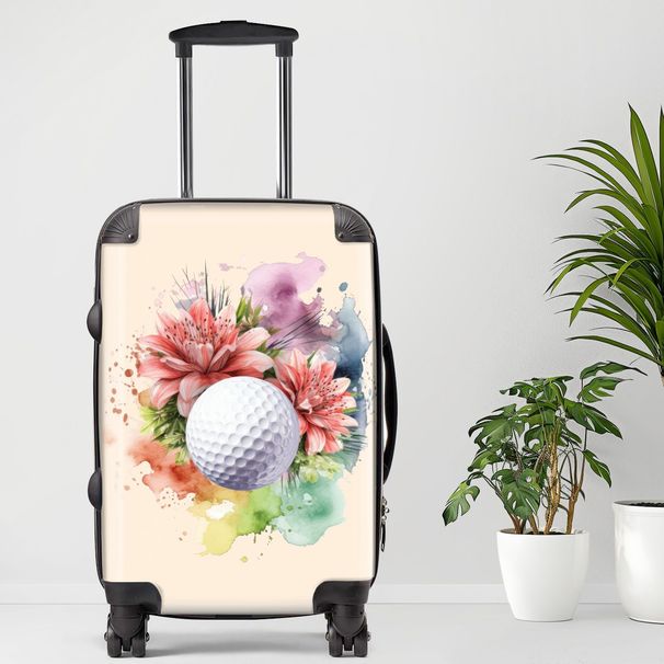 Golfball Luggage, 20/24/28 Inch Luggage, Carry-On, Custom Luggage, Luggage Set, Suitcase, Travel, Vacation, Cabin Suitcase, Custom Suitcase, Personalized Luggage_maomaolike.com