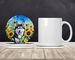 Siberian Husky In Sunflowers Large Sandstone Coasters Pack Of 4 Absorbent Round Coasters Decor Gifts For Men Or Women, 4 In, Multicolor_maomaolike.com