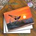 Windsurfing Themed Painting Poster, Vibrant Sunset Seascape Poster, Dynamic Windsurfing Action Against Warm Orange Sunset, Brings Energetic Coastal_maomaolike.com