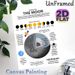 Moon Themed Educational Painting Poster, Informative Illustrated Moon Facts & Phases Infographic Poster, Educational Space-themed Decor Suitable For_maomaolike.com