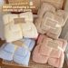 Coral Fleece Towel Three-piece Set: Absorbent, Extra-thick Bath Towel, Hair-drying Cap, Soft And Comfortable, Quick-drying, Lint-free Bath Towel Set._maomaolike.com