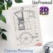 Moka Pot Blueprint Painting Poster, Vintage Technical Detailed Cross-section Moka Pot Illustration Poster, Brings Industrial-style Charm, Suitable For_maomaolike.com