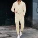 Men's long-sleeved pants two-piece sportswear suit for men_maomaolike.com