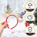 Florry Christmas Headbands For Women Green Christmas Tree Headbands Xmas Hair Bands Hair Accessories For New Year Holiday 12PCS_maomaolike.com