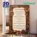 The Beatitudes Religious Painting Poster, Vintage Embossed Floral & Bird Framed Text Poster, Inspirational Biblical Verse Decor For Home, Prayer_maomaolike.com
