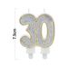 Birthday Candles Cake Numeral Candles Happy Birthday Cake Candles Topper Decoration For Birthday Wedding Anniversary Celebration Supplies (silver,30th)_maomaolike.com