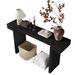 60inches Rustic Farmhouse Console Table , Distressed Wood Finish Entryway Sofa Side Table For Living Room, Hallway, Black_maomaolike.com