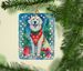Great Pyrenees Christmas Porcelain Ornament Christmas Tree Hanging Decorations For Home Christmas Holiday, Rectangle, Gift, Multicolor_maomaolike.com