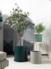 Nordic Style Morandi INS Ceramic Magnesium Oxide Cement Green Plant Flower Pot Modern Extra Large_maomaolike.com
