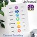 Chakra Themed Painting Poster, Vibrant Watercolor-style Chakra Symbols With Positive Affirmations Poster, Soothing Spiritual Decor Ideal For Yoga_maomaolike.com