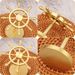 Pure Copper Turn Smoothly Palm Rudder Ship Steering Wheel Creative Desktop Decompression Artifact Brass Ornaments_maomaolike.com