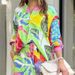 Women's Style Printed Loose Long Sleeve Wide Leg Pants Fashion Suit_maomaolike.com