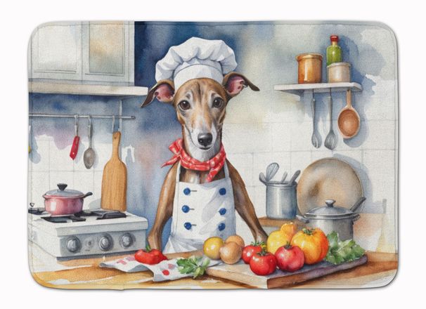 Greyhound The Chef Memory Foam Kitchen Mat Machine Washable Anti-Fatigue Mat Cushion Comfort Bath Mat Or Kitchen Rug_maomaolike.com