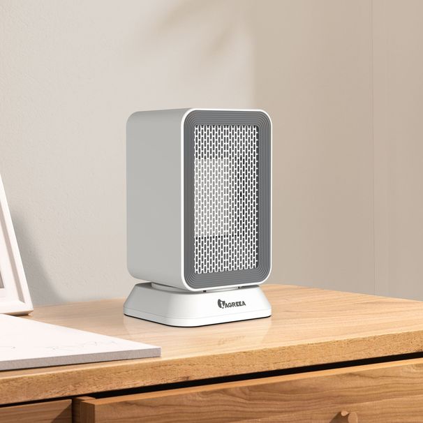 IAGREEA Portable Space Heater, Mini Fast Heater With Rotary Angle Heating And Cooling, Safe And Quiet, Suitable For Office Desktop Indoor Use (White)_maomaolike.com