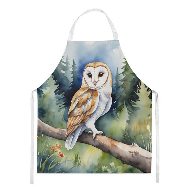 Barn Owl Apron Cooking Kitchen Server Baking Crafts Gardening For Adult Women Men, Unisex, Large, Multicolor_maomaolike.com