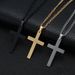 Fashion Stainless Steel Cross Pendant For Women Men Link Chain Charm Necklace Cool Boys Girls Punk Hip Hop Jewelry Gift_maomaolike.com