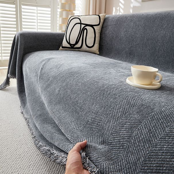 Simple Modern Solid Color Towel Universal Cloth For Seasons All Inclusive One Piece Anti Cat Scratching Sofa Cover_maomaolike.com