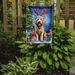 Goldendoodle Christmas Reindeer Garden Flag Mailbox Flag Decorative Yard Flag Banner Outside Patio Artwork Yard Flower Beds, Garden Size, Multicolor_maomaolike.com